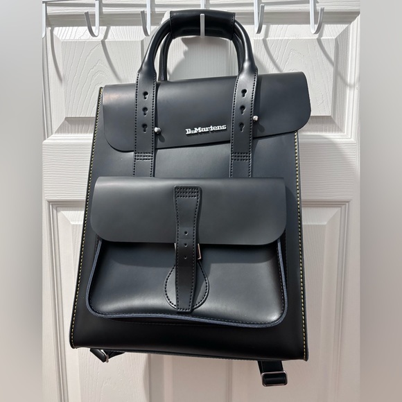 Dr. Martens Kiev Black Leather Backpack - Picture 1 of 3